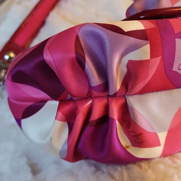 Coach Kalideoscope Pink Multicolor Geometric Shoulder Bag Crossbody 14736 - Picture 9 of 16